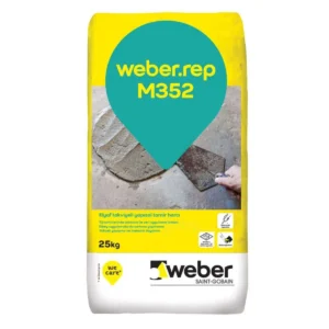 Weber Rep M352 Elyaflı Yapısal Tamir Harcı (25 kg)
